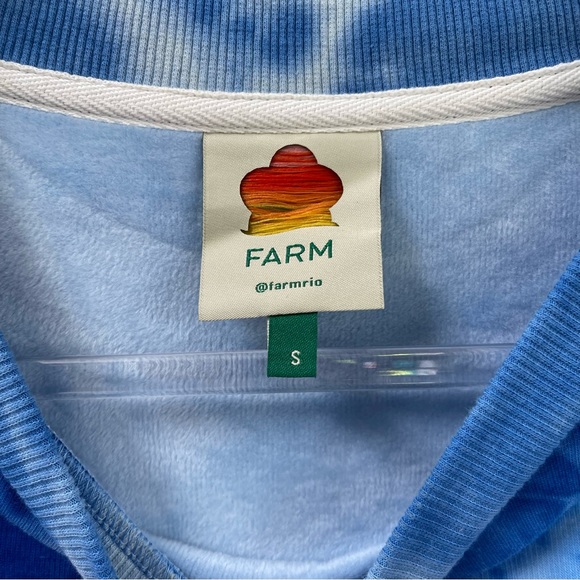 Farm Rio Radish Blue Tie Dye Set Pants & Sweatshirt Size Small - Picture 6 of 6